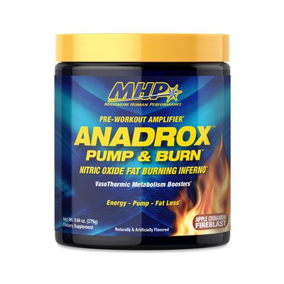 Maximum Human Performance Mhp Anadrox Pre-Workout, Nitric Oxide, Energy, Pumps, Apple Cinnamon Fireblast