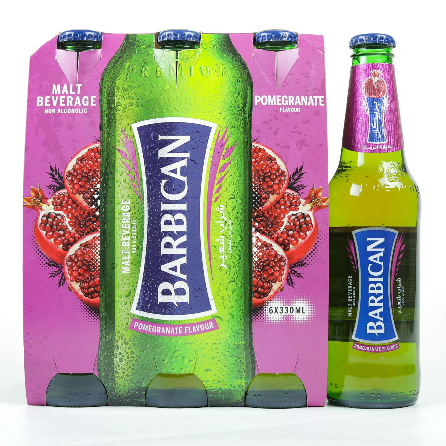 Barbican Pomegranate 11.1 fl. Oz. Non-Alcoholic Drink Bottle Pack of 24