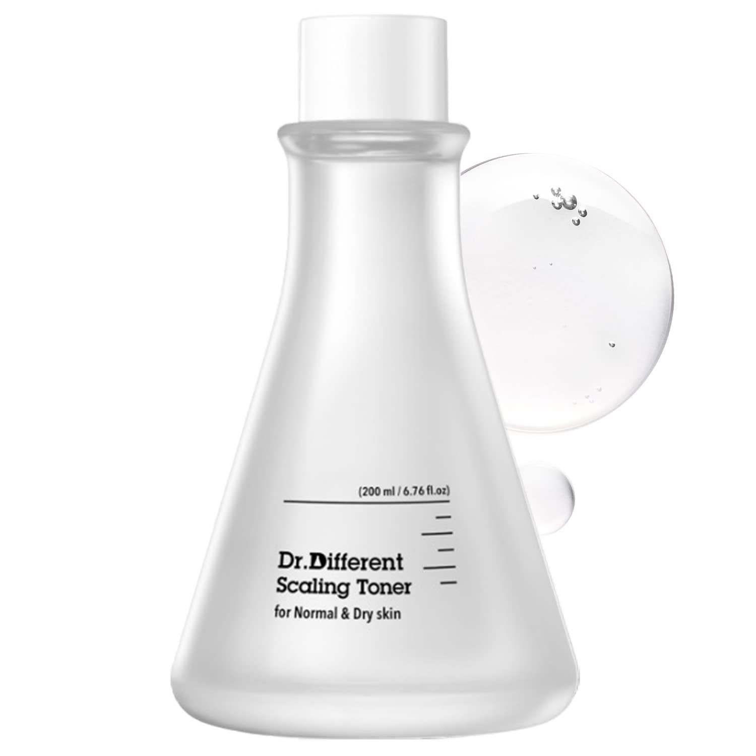 Dr.Different Scaling Toner (for Normal Dry Skin) 200ml (6.76 fl.oz.) - PHA Exfoliating Astringen t, PH Balancing Hypoallergenic Hydrating Boosting Skin Care FF
