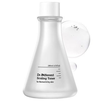 Dr.Different Scaling Toner (for Normal Dry Skin) 200ml (6.76 fl.oz.) - PHA Exfoliating Astringen t, PH Balancing Hypoallergenic Hydrating Boosting Skin Care FF