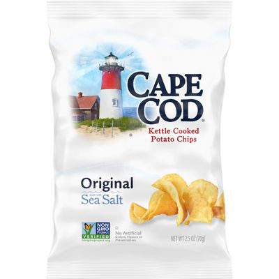 Cape Cod Potato Chips, Original Kettle Cooked Chips, 2.5 Oz