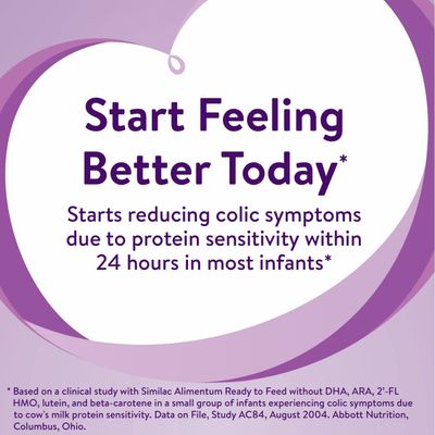 Similac Alimentum with 2 -FL HMO Hypoallergenic Infant Formula, for Food Allergies and Colic, Suitable for Lactose Sensitivity, Baby Formula Powder, 12.1-oz Value Can, Pack of 6