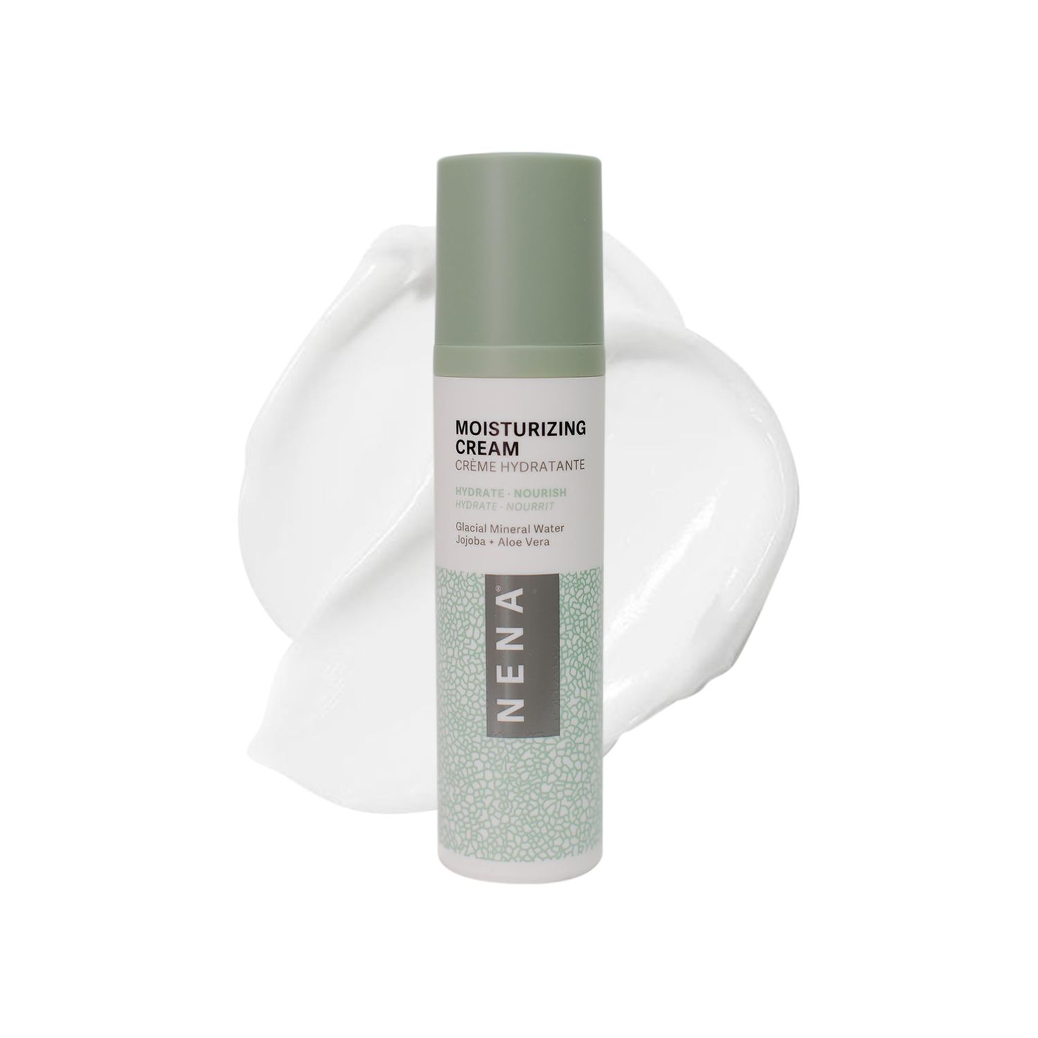 NENA Face Moisturizer Cream with Glacial Mineral Restores Skin Elasticity and Firmness, Hydrates and Diminishes Lines and Wrinkles, Perfect Moisturizing