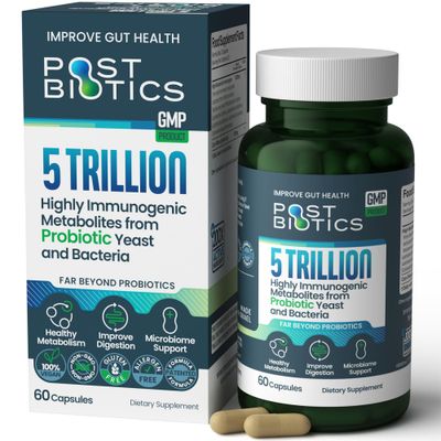 NAVEH PHARMA Adult Postbiotics Capsules for Women and Men Postbiotics for Gut Health with 200X Ingredients Than Probiotic and Prebiotic Supports Immunity, Digestion, Microbiome Metabolism