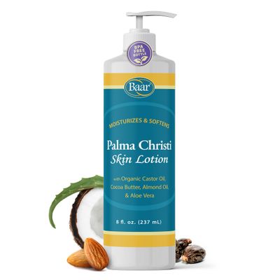 Baar Palma Christi Skin Lotion - Organic Castor Oil, Cocoa Butter, Aloe Vera, 8 fl. oz.