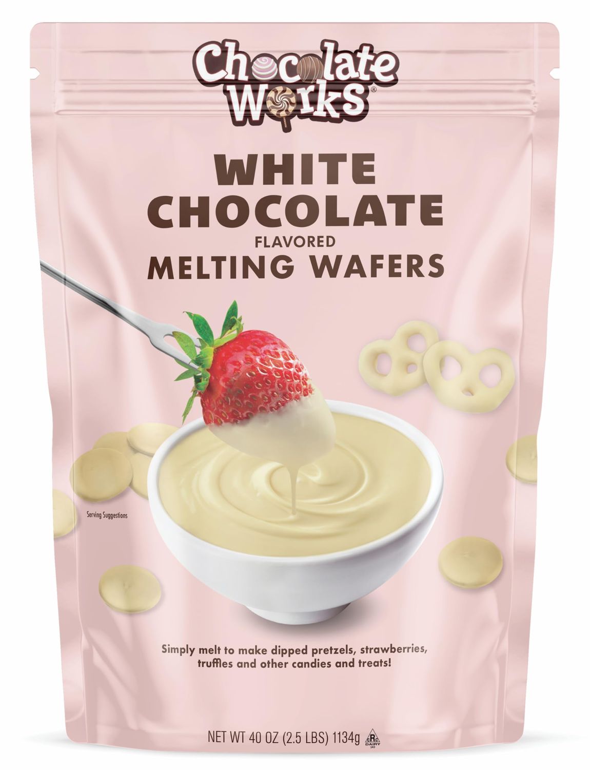 Chocolate Works Melting Chocolate Parent (2.5 lb (Pack of 1), White Chocolate)
