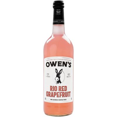 Owen s Craft Mixers Rio Red Grapefruit 1 Pack Handcrafted in the USA with Premium In-gredients 750 ml Bottle Vegan Gluten-Free Soda Mocktail and Cocktail Mixer