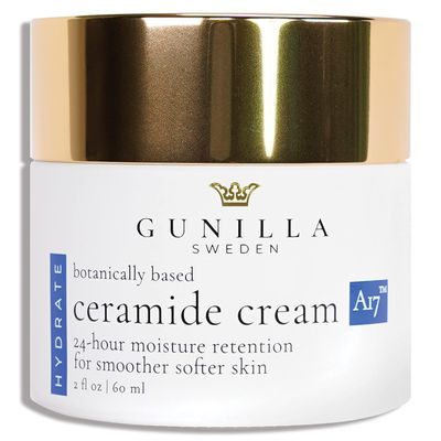 GUNILLA Ceramide Cream A17-24-Hour Moisturizer - Plump, Soften. 17 Actives Herbals. Plant-Based. No Added Fragrance. Vegan. (2 oz)