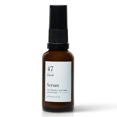 47 Skin Hydrating Face Serum for Clearing Acne Scars, Anti-Blemish Scar Repair Serum Skincare Treatment with Silver Chitoderm - Smooth Skin Moisturiser Facecare Serum for All Skin Types (1.01 oz)