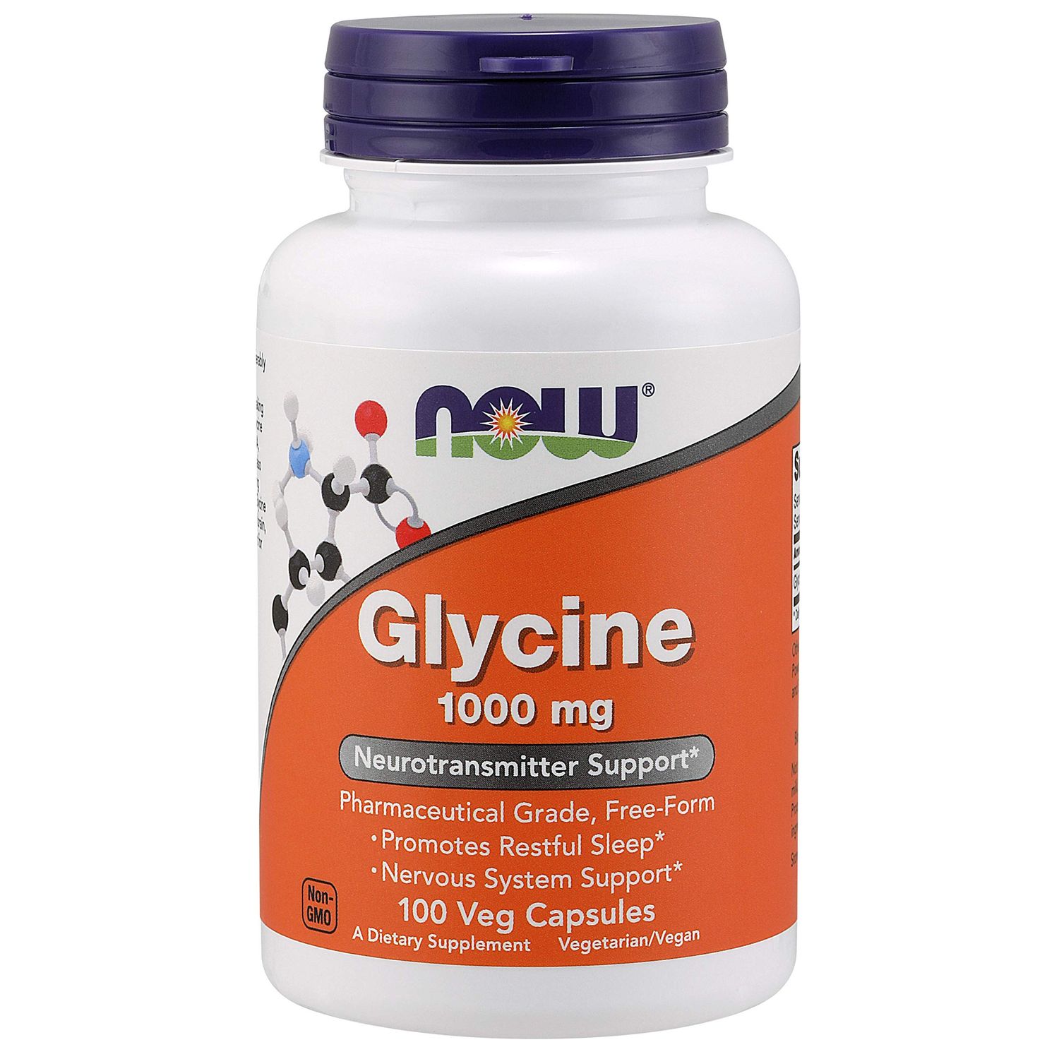 NOW FOODS Glycine, 100 Count