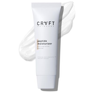 Hair Craft Co. Peptide Moisturizer 1.7oz - Daily Hydrating Face Cream for Dry Skin - Anti-AgingFirming, Helps Reduce Wrinkle AppearanceFine Lines - Lightweight, Non-Greasy Formula - 30 Day Supply