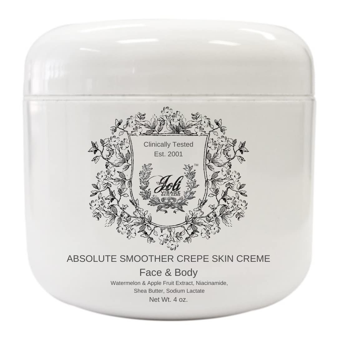 Joli Absolute Smoother Crepe Skin Cr me - Anti aging cream for Body, Moisturizer with Formula of Niacinamide, Shea Butter Sodium Lactate to Treat Crepe - 4oz