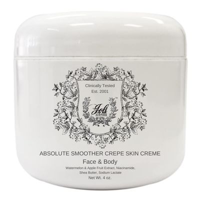 Joli Absolute Smoother Crepe Skin Cr me - Anti aging cream for Body, Moisturizer with Formula of Niacinamide, Shea Butter Sodium Lactate to Treat Crepe - 4oz