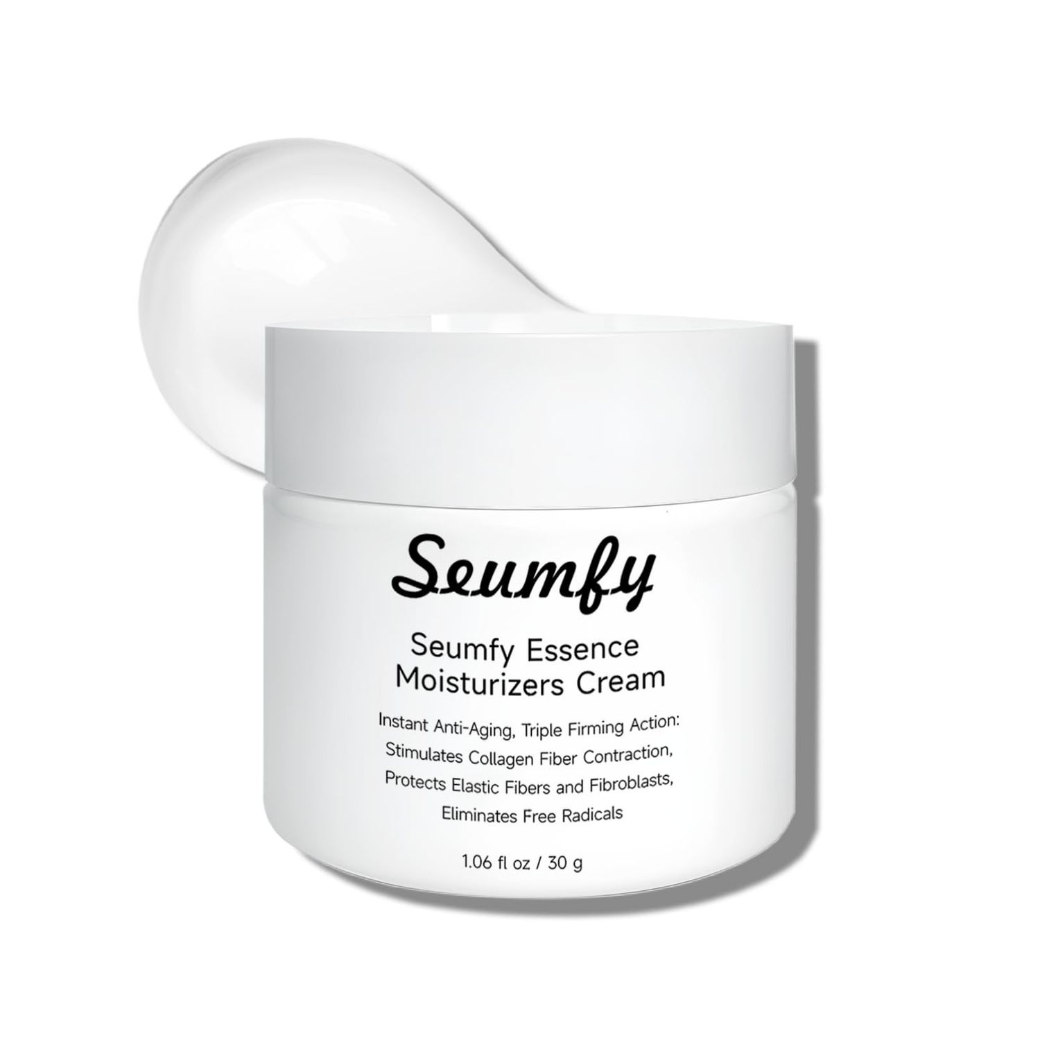 SEUMFY Face Moisturizer Cream Anti Wrinkle Essence Cream with Sodium Hyaluronate for Dry Acne-Prone and Sensitive Skin,30g1.06 Fl.Oz