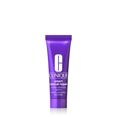 Clinique Smart Clinical Repair Wrinkle Correcting Face Serum With Hyaluronic Acid, Peptides Advanced Retinoid Serum Anti-Aging Hydrating, Mini Travel Size, 0.34 Fl Oz