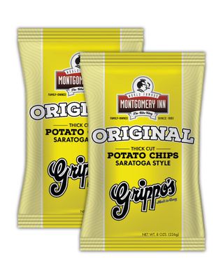 Grippo&#39;s Original Montgomery Inn Thick Cut Saratoga Style Potato Chips 8 oz (2 Pack)