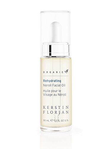Kerstin Florian Organic Rehydrating Neroli Facial Oil Anti Aging Moisturizer with Jojoba and Argan Oils Facial Serum for All Skin Types (1 fl oz)