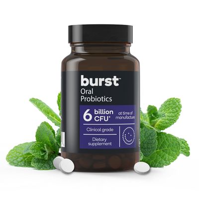 Burst Dental Probiotics (45 Count) for Healthy Oral Cavity, Bad Breath, Immune System Sinus Support Promotes Upper Respiratory Health and Beneficial Bacteria Blis K12 M18