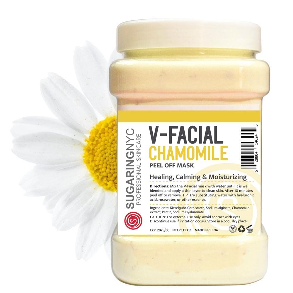 Sugaring NYC Chamomile Vajacial Jelly Mask Peel-Off Bikini, Underarms Area Peel Mask - Chamomile - Professional Size 23oz