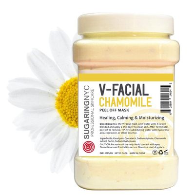 Sugaring NYC Chamomile Vajacial Jelly Mask Peel-Off Bikini, Underarms Area Peel Mask - Chamomile - Professional Size 23oz