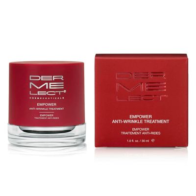 Dermelect Empower Anti-Wrinkle Treatment for Face - Anti Aging Cream with Peptides, Collagen, Ceramides Retinol, Hydrating Smoothing for Fine Lines Wrinkles Dryness Elasticity 1 oz