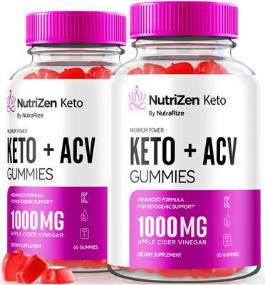 NutraRize (Pack of 2 Nutrizen Keto ACV Gummies for Advanced Weight Loss, Maximum Strength, Nutrizen Keto ACV 525mg Gummy (120 Gummies)