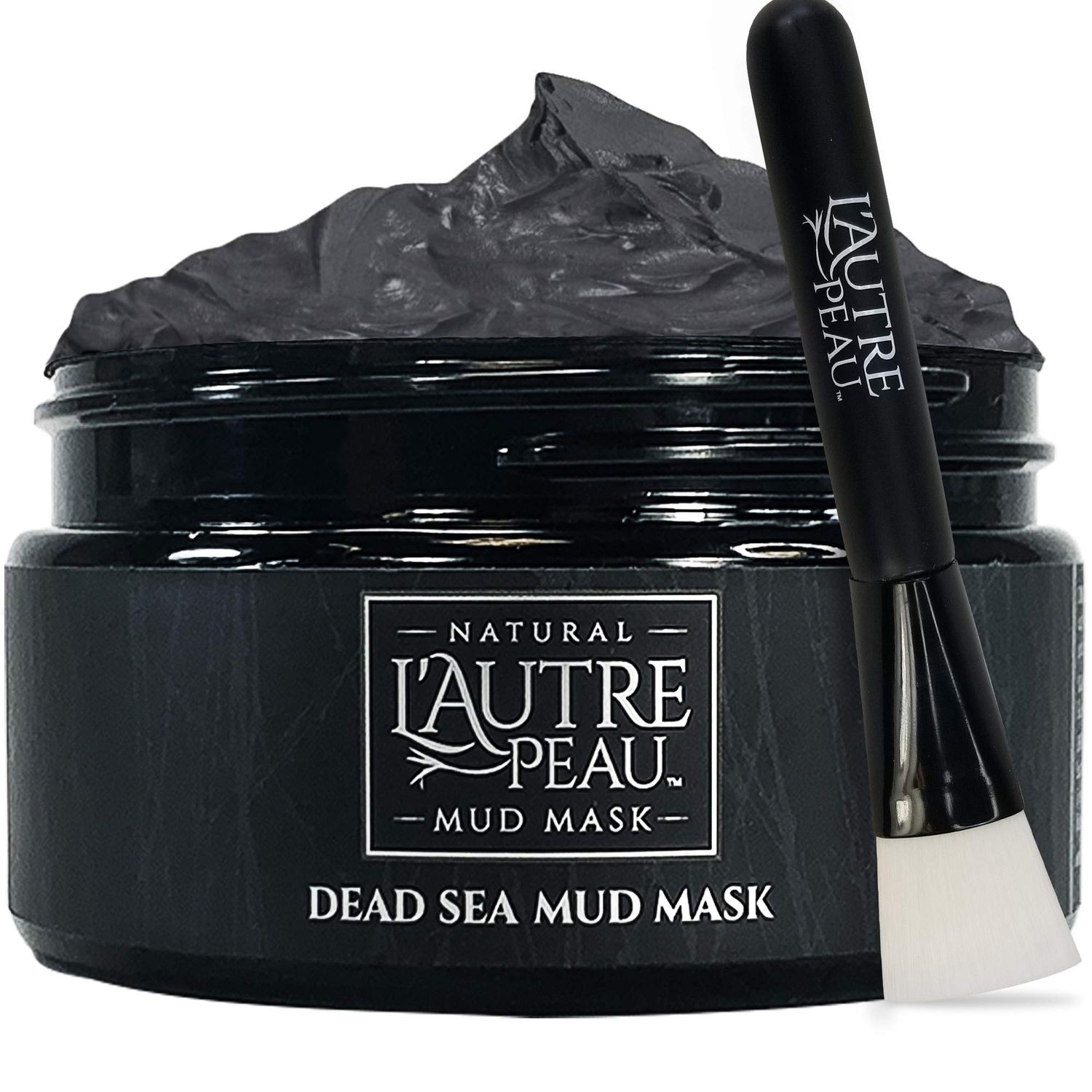 L Autre Peau Dead Sea Mud Mask for Face Body Facial Cleansing Clay Pore Reducer for Acne, Blackheads Oily Skin. Natural Skincare for Women Men Tighten Skin Restore Healthy Complexion 10.1oz