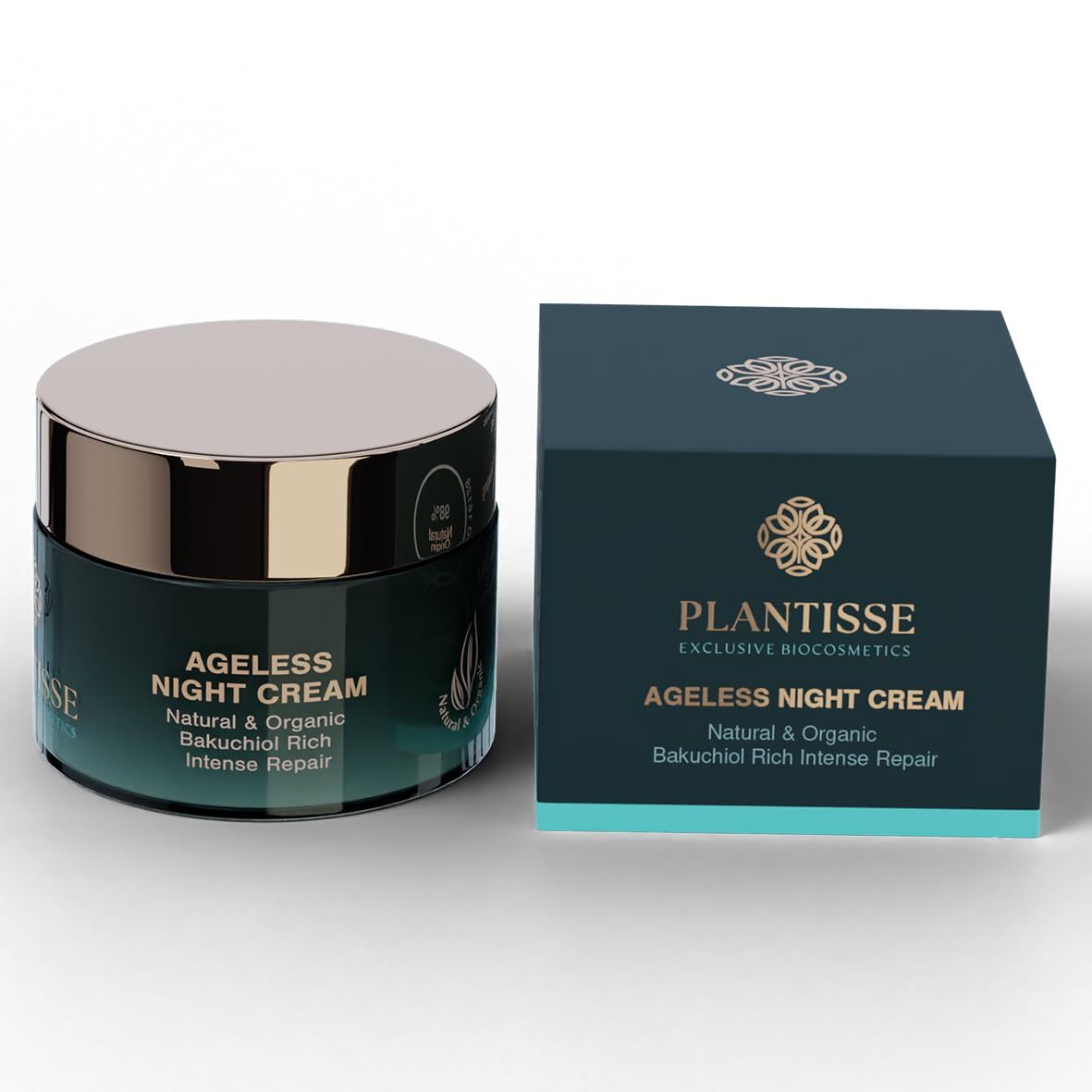 PLANTISSE Ageless Night Cream - Natural and Organic Anti-Aging Night Face Cream, enhanced with Bakuchiol, Matrixyl 3000 and Matrixyl Synthe&#39;6 , High and Low Molecular Weight Hyaluronic Acid