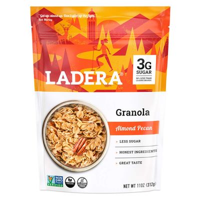 Ladera Granola Almond Pecan Granola Low Sugar Gluten Free Vegan Granola Breakfast Healthy Snack 11 oz