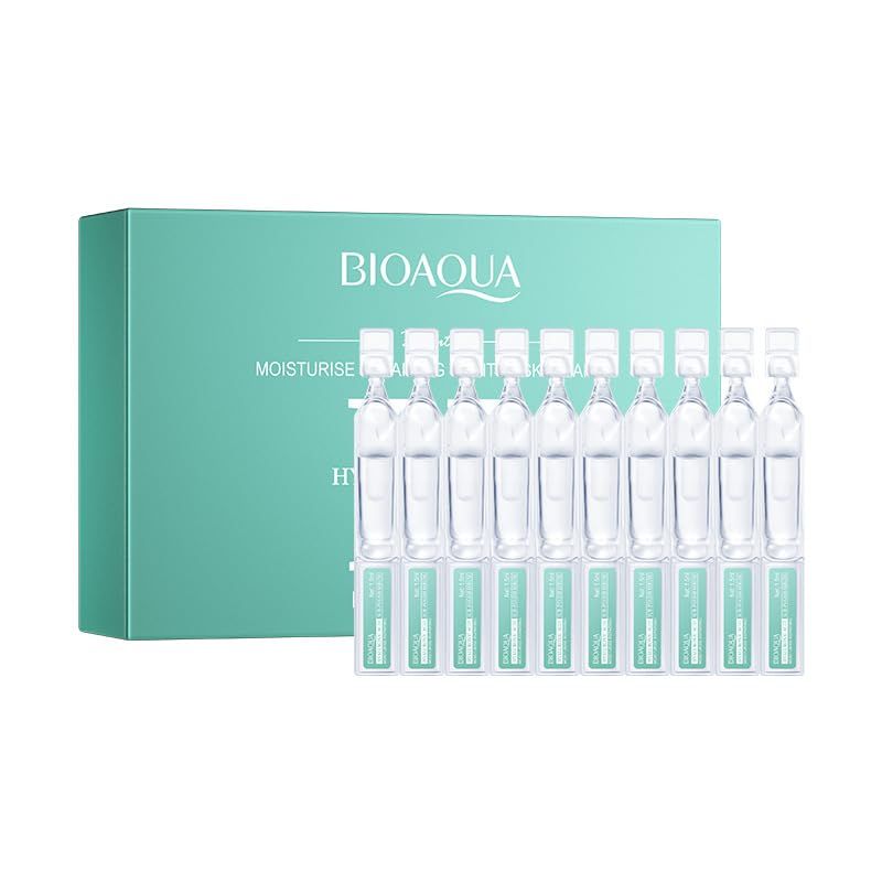 30PCS Ultra Hydrating Serum for Face, Hyaluronic Acid Serum Tubes, Hydrating, Smoother Skin, Anti-Aging serum for All Skin Tyes, Travel-Size Single-Use Vials Skincare(1.52 Fl Oz (Pack of 1))