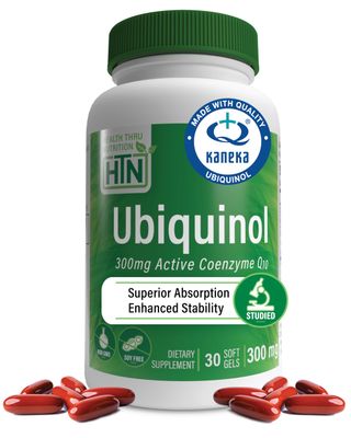 Health Thru Nutrition Ubiquinol 300mg 30 Softgels as Kaneka QH Reduced CoQ-10 Stabilized - 3rd Party Tested Enhanced Bioavailability Cardiovascular Mitochondria Function Support Non-GMO