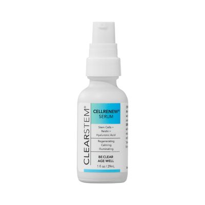 CLEARSTEM - CELLRENEW - Collagen Stem Cell Serum - Acne Youthful Skin Face Serum - Hyaluronic Acid, Reishi, Aloe Vera - Facial Skin Care Products - Vegan, Gluten Free, Cruelty Free - 1 fl oz 29ml