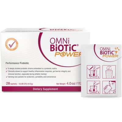 Power High Performance Daily Probiotic Supplement - Probiotic Powder with Magnesium Citrate for an Active Lifestyle - Supports Gut Health, Muscle Recovery, and Energy - Vegan, Non-GMO (30 Servings)
