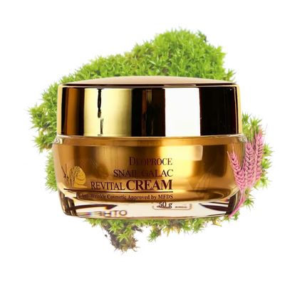 Deoproce Premium Snail Revital Premium Cream Snail Secretion Filtrate Korean Skin Care wGalactomyces Ferment Filtrate, Volufiline, Anti wrinkle, Deep moisturizing Korean Day Cream