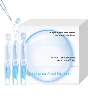 30pcs 3 Hyaluronic Acid Serum Ultra-Hydrating Vials, Ultra-Hydrating Serum Single-Use Vials, 3 Hyaluronic Acid Serums for Face, Hyaluronic Acid Tubes, Hyaluronic Acid Tubes