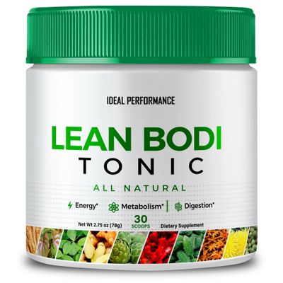 Lean Bodi Tonic Powder Official Formula, LeanBodi Tonic All Natural - Maximum Strength with Vitamin B6, BCAA, LeanBodi Powder Support, Lean Bodi Advanced Formula Reviews (1 Pack)