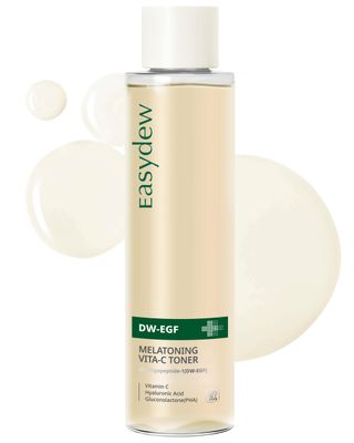 EASYDEW DW-EGF Peptide M Vita-C Toner - Revitalizing Exfoliating Hydrating Toner for Sensitive Skin with Glutathione, Vitamin C, Niacinamide and PHA - Skin Softening Clearing Booster, 5.07 fl.oz.