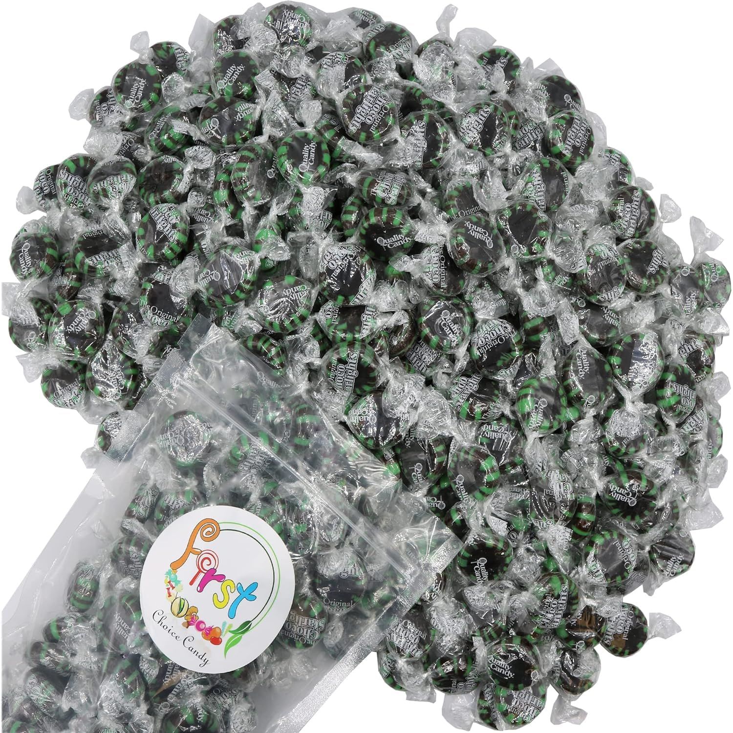 FirstChoiceCandy Starlight Mint Hard Candy Disc (5 Pound (Pack of 1), Chocolate)