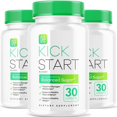 (3 Pack) Kick Start Glyco Optimizer Capsules, Kickstart Glycol Supplement Support Pills Premium - All Natural Advanced Formula, Kickstart Vitamin to Promote Energy Health, 90 Capsules for 3 Months