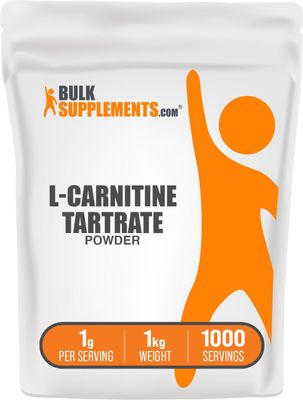 BulkSupplements.com L-Carnitine Tartrate Powder - Amino Acid Powder, Carnitine Supplement - Unflavored Gluten Free, 1g per Serving, 1kg (2.2 lbs) (Pack of 1)