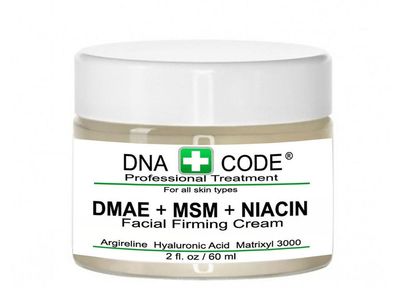 DNA CODE Skin Care ANTI-AGING- MAGIC DMAEMSMNIACIN Firming Cream, 100 Pure Hyaluronic Acid, Argireline, Matrixyl 3000