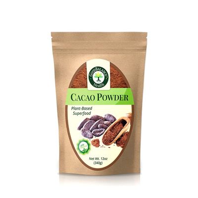 Good Balance Health Cacao Powder Raw Cacao Organic Cacao, Chocolate Powder Perfect for Baking, Smoothies Plant-Based, Organic, Gluten Free, Vegan Friendly, Keto Friendly 12 Ounches (Resealable Bag)