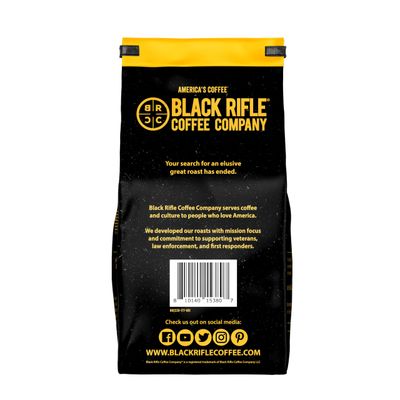 Black Rifle Coffee Company Tactisquatch, Dark Roast Ground Coffee, 18 OZ Bag