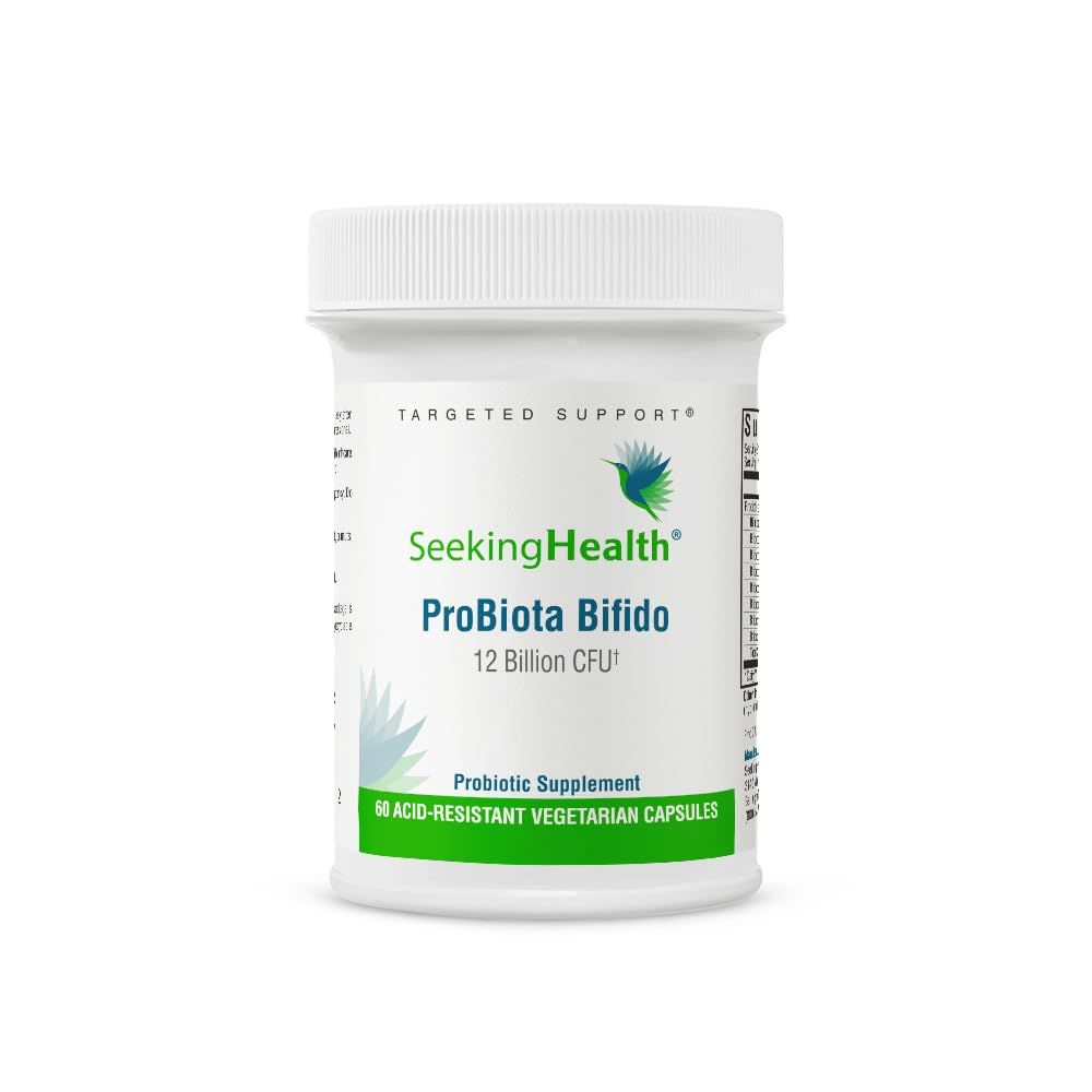 Seeking Health ProBiota Bifidobacterium, 60 Capsules, Probiotic Supplement for Digestive Health, Bifido Only, Vegan- and Vegetarian-Friendly, Supports Colon Health and Immune System