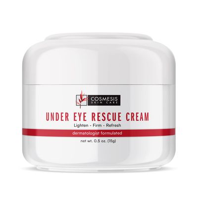 Cosmesis Under Eye Rescue Cream: Minimizes Puffiness, Fights Aging Environmental Damage with Antioxidant Tea Blend, 0.5 oz (15g)