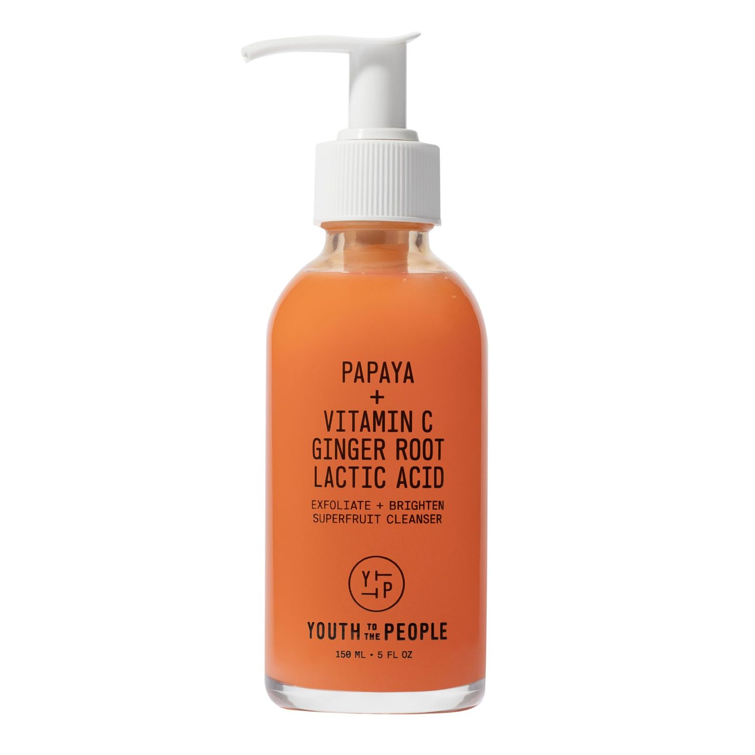 Youth To The People Superfruit Gentle Exfoliating Facial Cleanser (5 fl oz), Papaya and Vitamin C Face Wash, Exfoliate Brighten, Radiant Glowing Skin, Energizing Scent, Vegan
