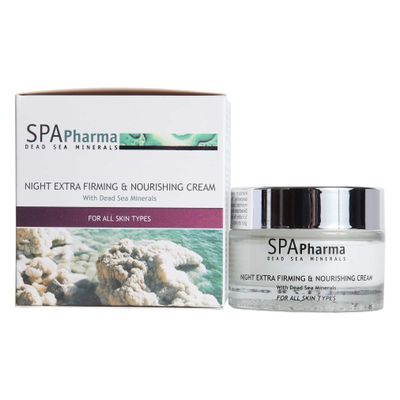 Spa Pharma Night Extra Firming Nourishing Cream for All Skin Types Enriched with Dead Sea Minerals (1.7 Fluid Ounce)