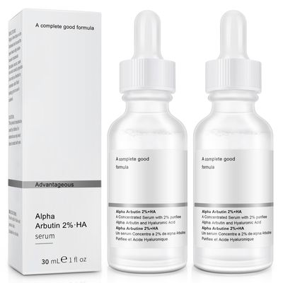 Alpha Arbutin 2 Serum For Dark Spots, Alpha Arbutin 2 Ha Serum For Acne, Fine Lines, 2PCS Hyaluronic Acid Serum With Niacinamide For Face, Neck, Shrink Pores, Anti Aging.