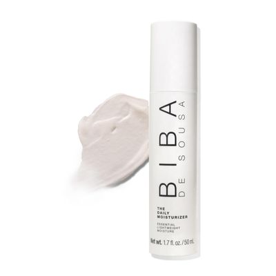 BIBA DE SOUSA The Daily Moisturizer- Essential Hydration for All Skin Types - Non-comedogenic Light Formula with Squalane Vitamin C- Safe for Oily Acne-Prone Skin (1.7 oz)