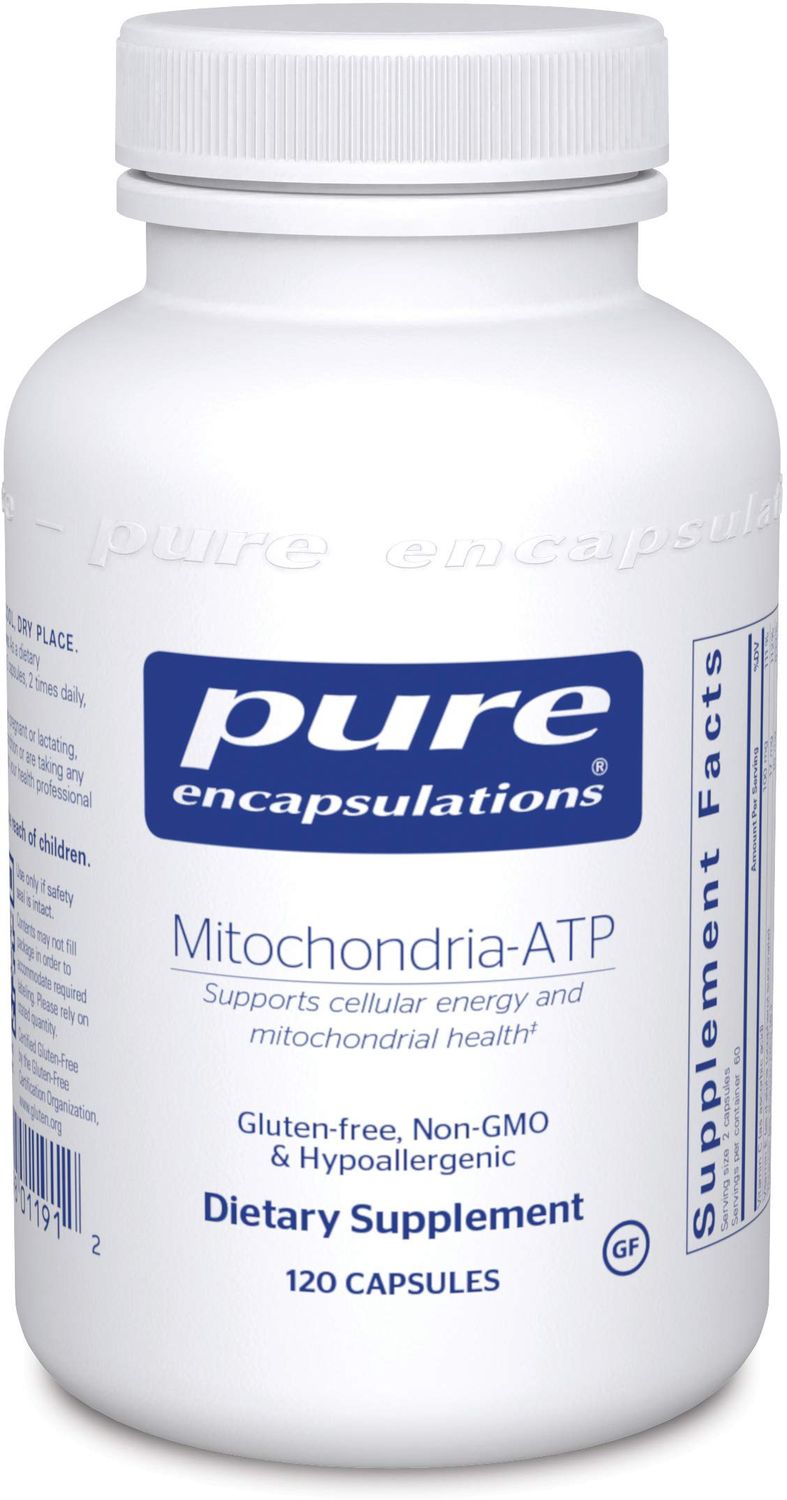 Pure Encapsulations Mitochondria-ATP - Mitochondrial Support - ATP Production Aid - with Vitamin C, Vitamin E Thiamin - Antioxidant Support - 120 Capsules